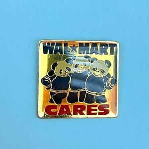 Walmart Hogeye Wal-Mart Cares Panda Bears Lapel Hat‎ Pin